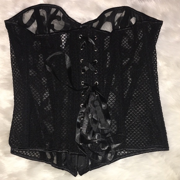 ‼️New!! Hollow Lace Up Corset - Picture 7 of 8